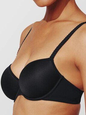 THIRDLOVE 24/7® Classic T-Shirt Bra in Black Size 38G Minimalist